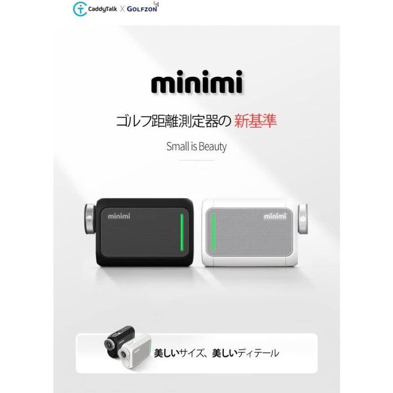 GOLFZON Japanゴルフ用 レーザー距離測定器 Caddy Talk minimiキャディトークミニミ (Rich Black) Japanゴルフ用 レーザー距離測定器 Caddy Talk minimiキャディトークミニミ Rich Black
