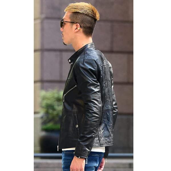割引卸売り 本革レザージャケット ライダースジャケット メンズ 革