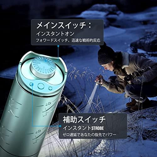 klarus K10 1200ルーメン タクティカル 懐中電灯 USB充電式 懐中