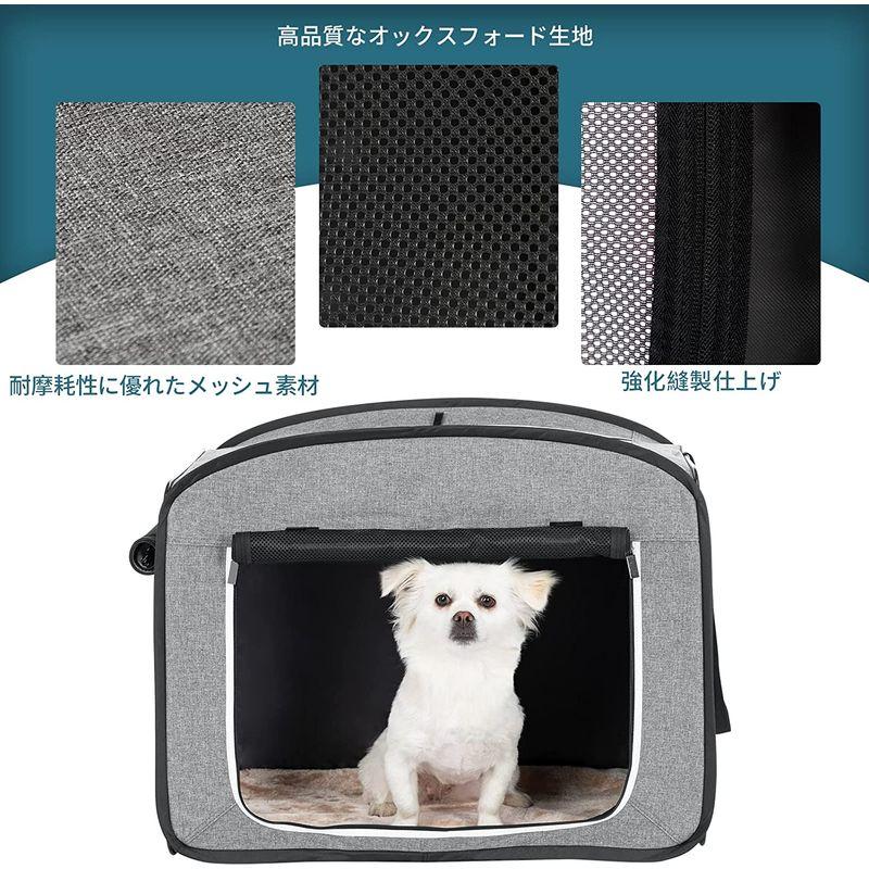 【新品訳あり】 Petsfit 犬 クレート 折りたたみ ソフトクレート ケージ 中型犬 大型犬 猫 持ち手付き ポータブルケージ 屋内 屋外 アウトドア 【U1468430928】(9445円)