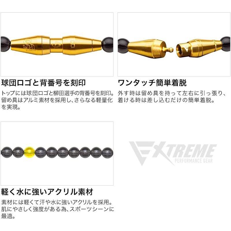 phiten(ファイテン) ネックレス RAKUWAネック EXTREME クリスタルタッチ ソフトバンクホークス柳田選手モデル ゴールド ファイテン ネックレス RAKUWAネック EXTREME クリスタルタッチ ソフトバンクホークス柳田選手モデル ゴールド