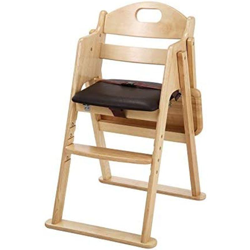 カトージ 木製ワイドハイチェア ステップ切り替え 木製ワイドハイチェア ステップ切り替え
