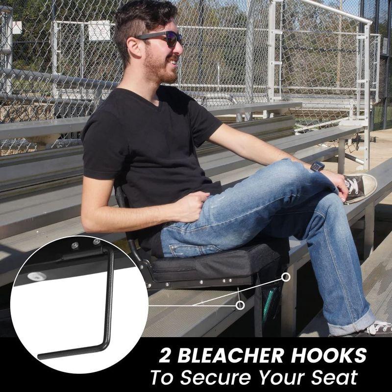 【正規販売店】 OSPORTIS スタジアムシート バックサポート付き 観覧席用 背もたれとクッション付き 幅広パッド入りポータブルスタジアムシート椅子 背 【ZYX1172873831】(42775円)