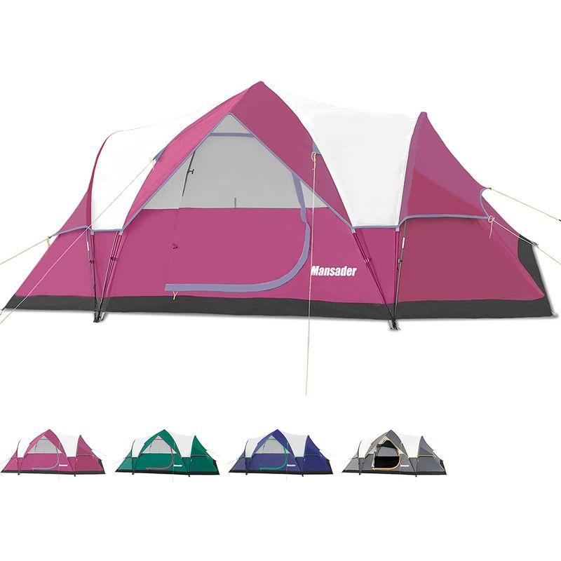 MANSADER テント ワンタッチテント 6人用 ファミリー 大型テント 二重層 設営簡単 uvカット加工 ワンタッチ キャンプ アウトド テント ワンタッチテント 6人用 ファミリー 大型テント 二重層 設営簡単 uvカット加工 ワンタッチ キャンプ アウトド