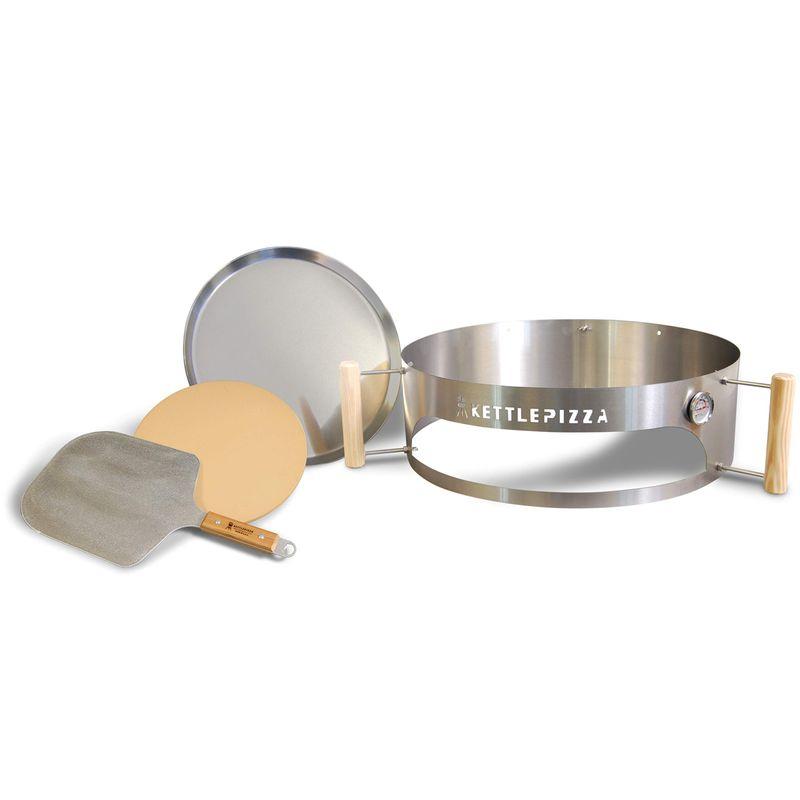Kettle Pizza(ケトルピザ) バーベキューコンロ・焚火台 ウェーバーBBQ用ピザ窯アタッチメント デラックスキット ピザストーン