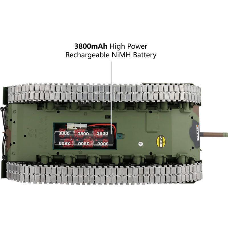 【訳あり品】 Heng Long 改造 TK6.0 エディション 1/16 2.4ghz リモートコントロール ドイツヒョウ柄 2A6 戦車モデル(360 【RIZ1543226013】(56282円)