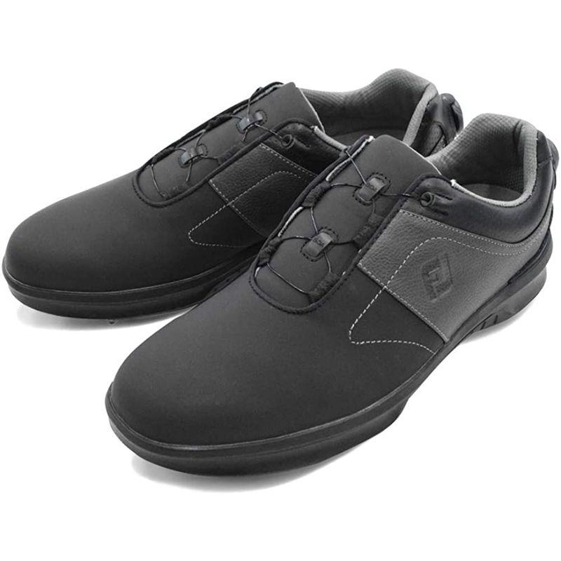 フットジョイ FJ ゴルフシューズ JFCONTOUR BOA ダイヤル式 メンズ 靴 (27.5cm， ブラック/チャコール) FJ ゴルフシューズ JFCONTOUR BOA ダイヤル式 メンズ 靴 5cm， ブラック/チャコール