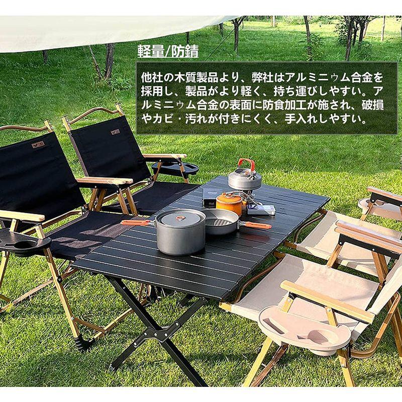 アウトドア 折りたたみ テーブル ロールテーブル 軽量 コンパクト ロールトップ キャンプテーブル 簡単組立 収納バッグ付 インテリア キャ 折りたたみ テーブル ロールテーブル 軽量 コンパクト ロールトップ キャンプテーブル 簡単組立 収納バッグ付 インテリア キャ ：