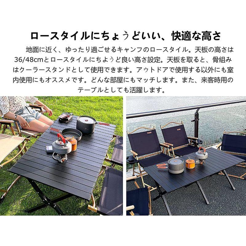 アウトドア 折りたたみ テーブル ロールテーブル 軽量 コンパクト ロールトップ キャンプテーブル 簡単組立 収納バッグ付 インテリア キャ 折りたたみ テーブル ロールテーブル 軽量 コンパクト ロールトップ キャンプテーブル 簡単組立 収納バッグ付 インテリア キャ ：