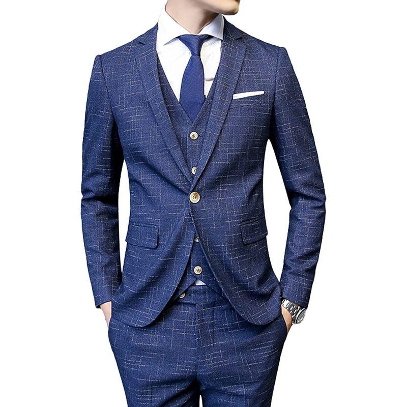 CEEN スリーピース メンズ オシャレ スタイリッシュスーツ ビジネス・パーティー 春秋 スリーピース メンズ オシャレ スタイリッシュスーツ ビジネス パーティー 春秋