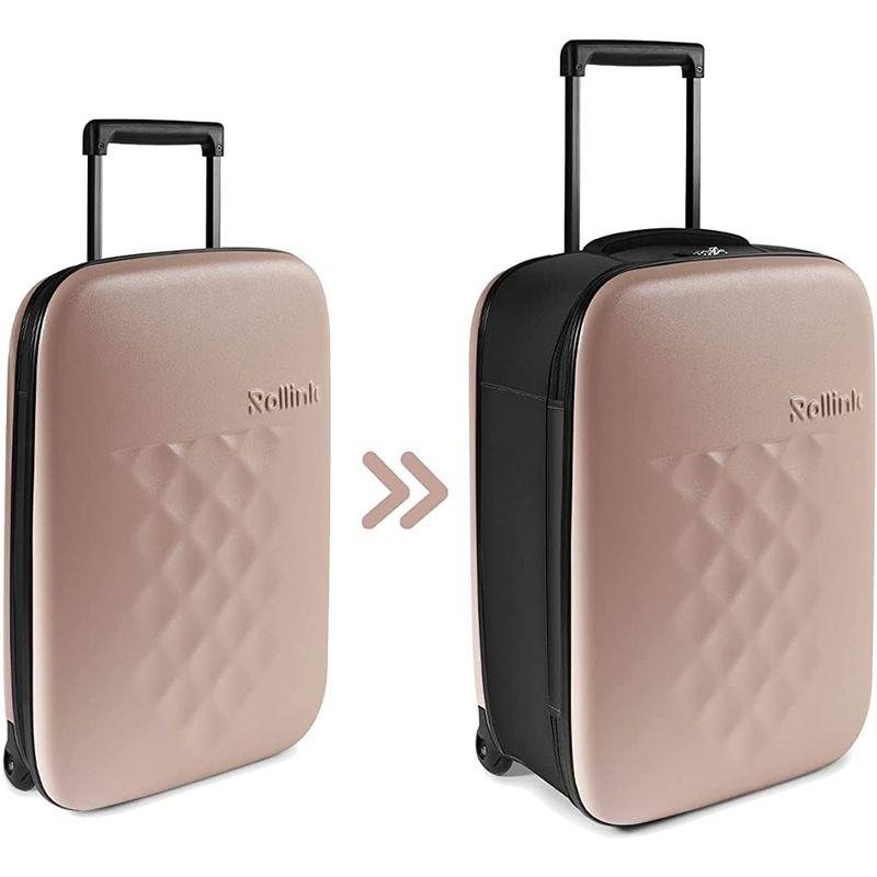 キャリーケース 機内持ち込み可 小さい 超軽量 1-2泊に最適 小旅行 ROLLINK(ローリンク) FLEX 折り畳み スーツケース40リ 機内持ち込み可 小さい 超軽量 2泊に最適 小旅行 ROLLINK ローリンク FLEX 折り畳み スーツケース40リ サイズ