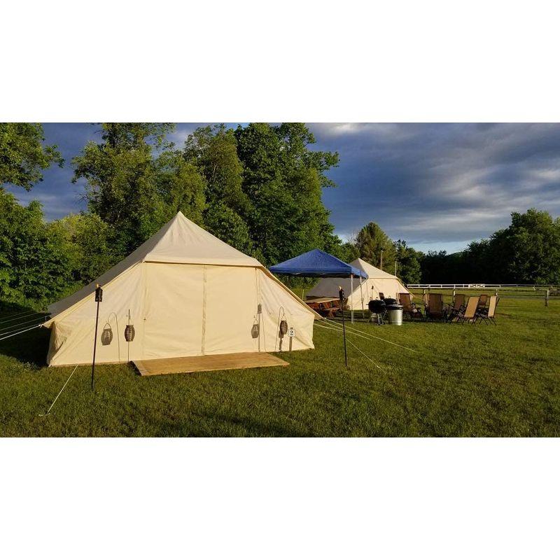 早い者勝ち訳あり！ Cozy house bell tent 10人用大型屋外用防水コットンキャンバスオールシーズンズキャンプテント 【Q9377114861】(34199円)