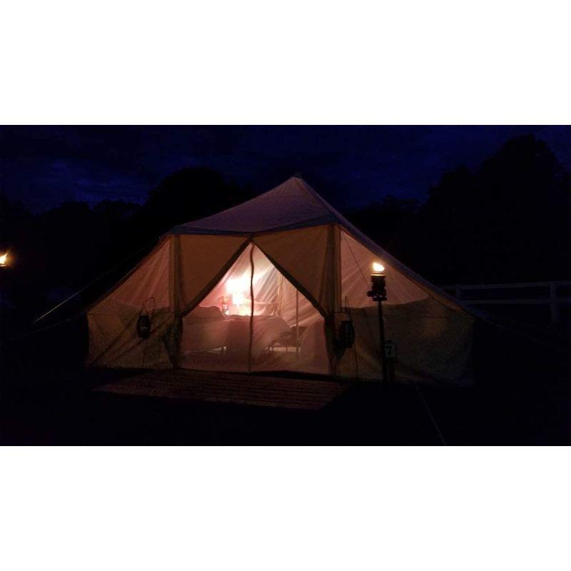 早い者勝ち訳あり！ Cozy house bell tent 10人用大型屋外用防水コットンキャンバスオールシーズンズキャンプテント 【Q9377114861】(34199円)