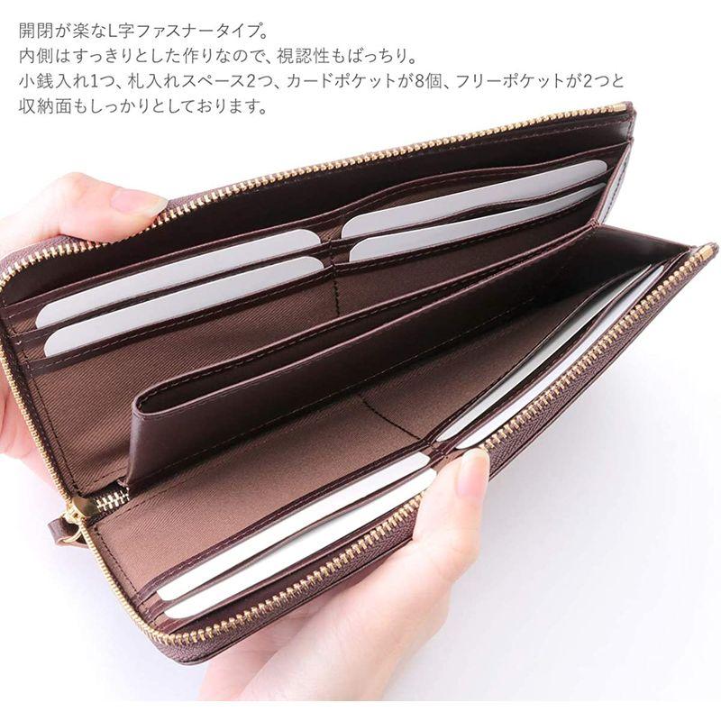 ［即日発送］ モズ moz 長財布 レディース 本革 インクジェットプリント 薄マチ L字ファスナー 12140 【1903424239】(12245円)