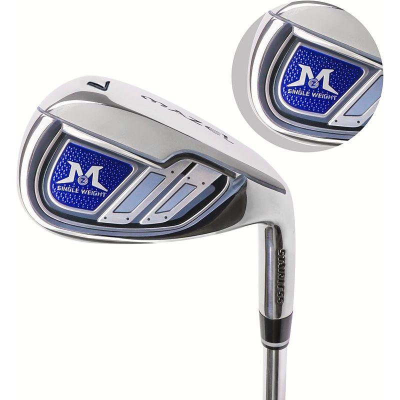 【新品 未使用 日本製】 MAZEL(マゼル) ゴルフ クラブ アイアン セット ワンレングスアイアンセット カーボン/スチール シャフト 右利き&左利き シングル 【GM5599268020】(20421円)