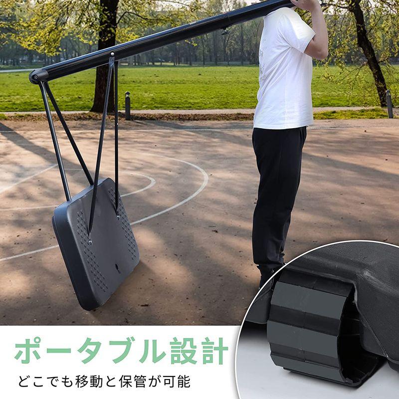 Northern Stone バスケットゴール ブラック 高さ200-305cm 8段階高さ調整 公式 ミニバス対応 ストリート 自主練 部 Stone バスケットゴール ブラック 高さ200 305cm 8段階高さ調整 公式 ミニバス対応 ストリート 自主練 部