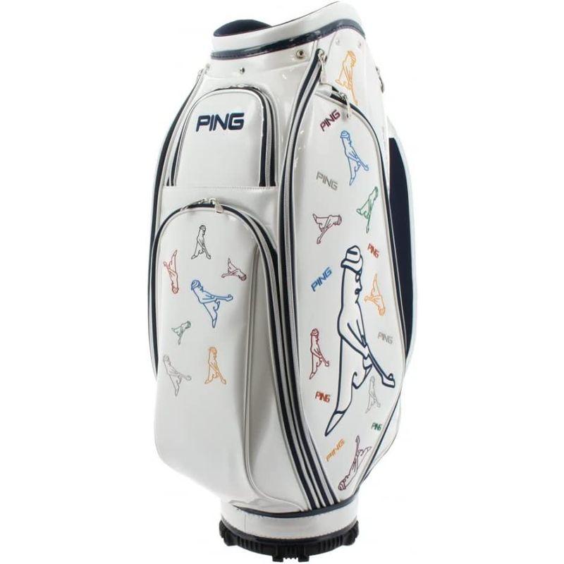 ⭐️完成品⭐️ ピン(PING) ゴルフ キャディバッグ CB-C221 Mr.PING 9.5型 36239-01 9 ホワイト 【Z9372393344】(34182円)
