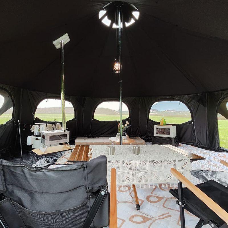 【中古品 】 TOMOUNT ベルテント 5ｍ TC テント 豪華型 ポリコットンテント 8?10人用 設営簡単 撥水 通気 遮光 焚火 グループキャンプ 【1006882741】(36722円)