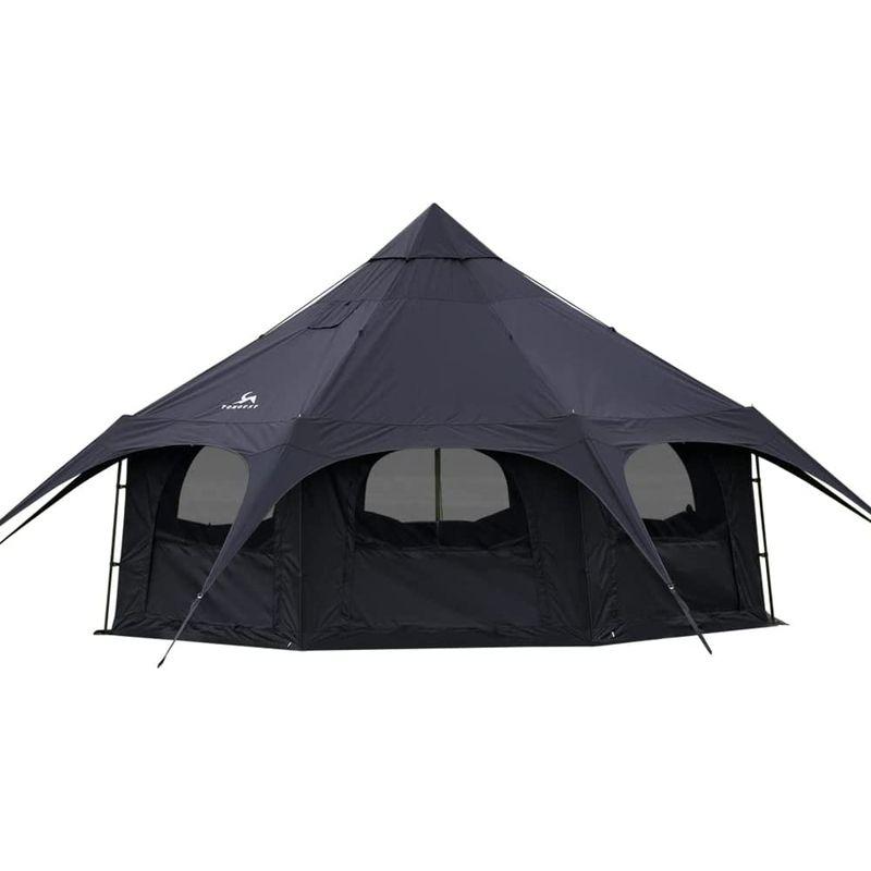 【中古品 】 TOMOUNT ベルテント 5ｍ TC テント 豪華型 ポリコットンテント 8?10人用 設営簡単 撥水 通気 遮光 焚火 グループキャンプ 【1006882741】(36722円)