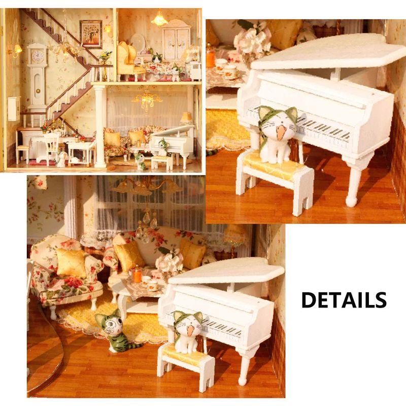 【値段交渉可：送料込】 MAGQOO 3D木製ドールハウスミニチュアDIYハウスキット 小さなミニハウスキット DIYドールハウスミニチュアキット オルゴールと接着 【TMF1284554148】(46849円)
