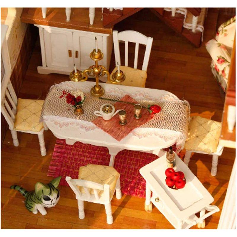 【値段交渉可：送料込】 MAGQOO 3D木製ドールハウスミニチュアDIYハウスキット 小さなミニハウスキット DIYドールハウスミニチュアキット オルゴールと接着 【TMF1284554148】(46849円)
