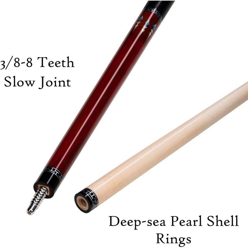 【正規販売店】 Moyerely YFEN シリーズ 低偏向プールキュー カーボンチューブ付き 13mm プロフェッショナルプールスティック カラフルなダイ 【I2122032630】(77393円)