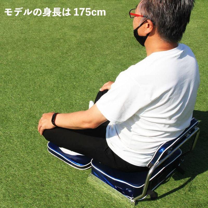 ヘラブナの段差クッション ワカサギ座椅子に 氷神(ひかみ) 背もたれ付き 座椅子 ブルー (goku-959298) ワカサギ座椅子に 氷神 ひかみ 背もたれ付き 座椅子 ブルー goku ×