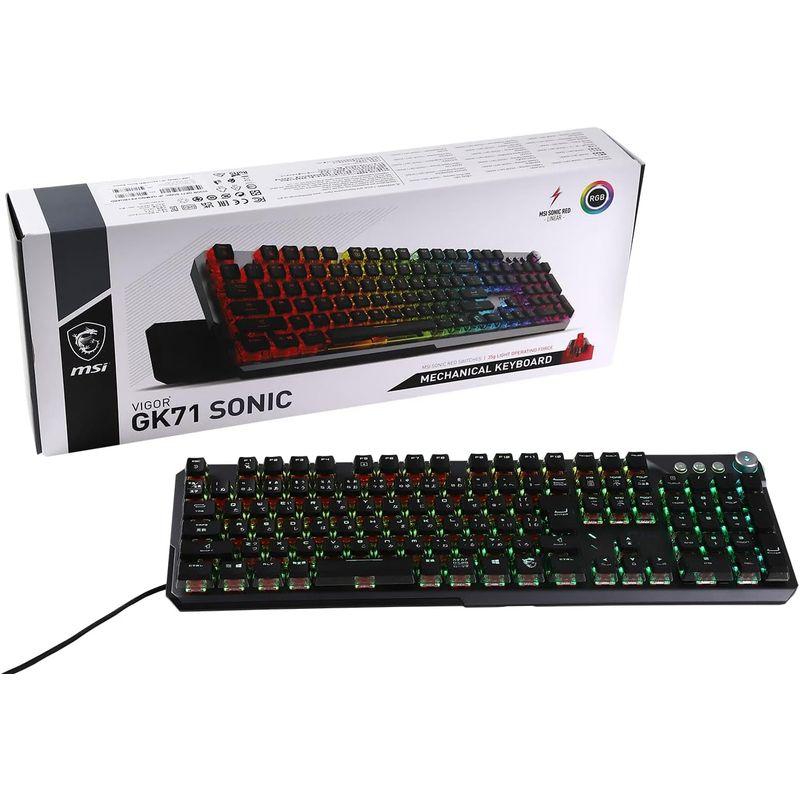 本日価格！！ MSI VIGOR GK71 SONIC JP ゲーミングキーボード SonicRedスイッチ KB596 【1690373238】(10875円)