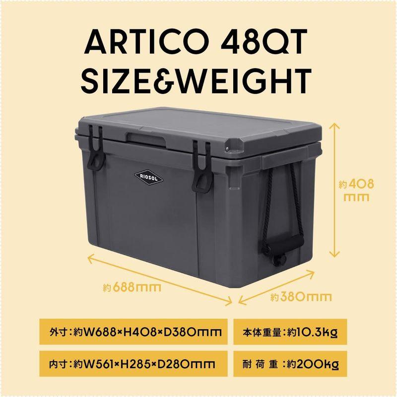 新作マット・カーペット RIOSOL リオソル ARTICO アルティコ ハードクーラー48QT アクセサリーセット 付き 45L クーラーボックス 長時間 保冷力 【DG7482609721】(27290円)