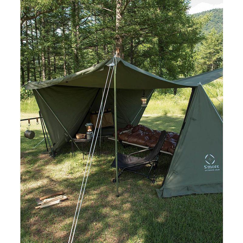 Smore(スモア) Kleine Base クライネベース ソロテント ポリコットン TCテント 軍幕 テント (本体BEIGE) 約 スモア Kleine Base クライネベース ソロテント ポリコットン TCテント 軍幕 テント 本体BEIGE サイズ