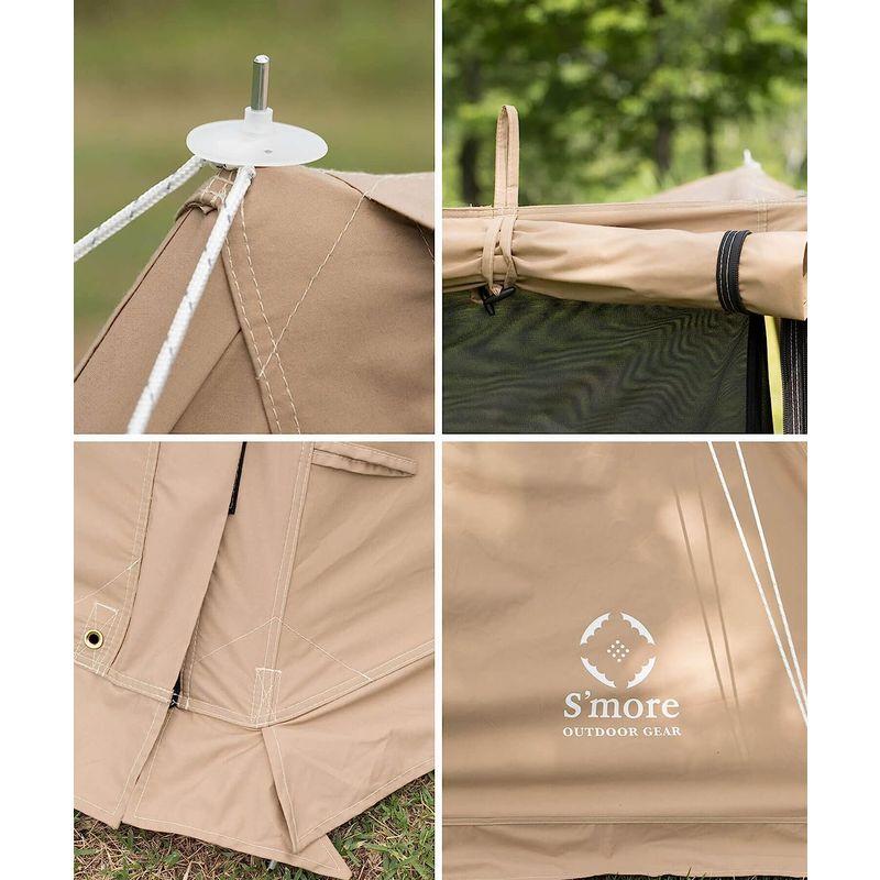 Smore(スモア) Kleine Base クライネベース ソロテント ポリコットン TCテント 軍幕 テント (本体BEIGE) 約 スモア Kleine Base クライネベース ソロテント ポリコットン TCテント 軍幕 テント 本体BEIGE サイズ