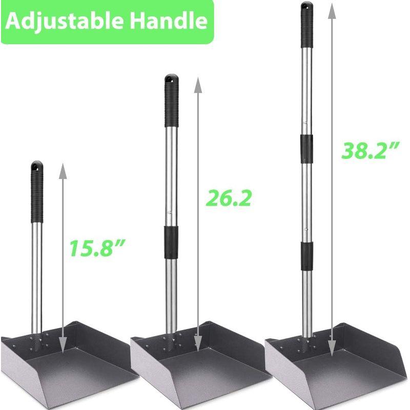 犬用プーパースクーパー トレイレーキとスペード 3個パック うんちスクープ 調節可能 長いハンドル メタル ビン付き ペットのうんちを取り除 トレイレーキとスペード 3個パック うんちスクープ 調節可能 長いハンドル メタル ビン付き ペットのうんちを取り除