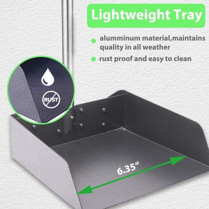 犬用プーパースクーパー トレイレーキとスペード 3個パック うんちスクープ 調節可能 長いハンドル メタル ビン付き ペットのうんちを取り除 トレイレーキとスペード 3個パック うんちスクープ 調節可能 長いハンドル メタル ビン付き ペットのうんちを取り除