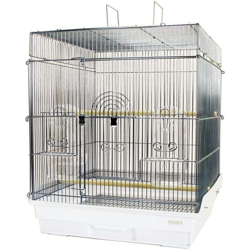 【値段交渉可：送料込】 ホーエイ 鳥かご 465インコ ホワイト 【1984575828】(12768円)