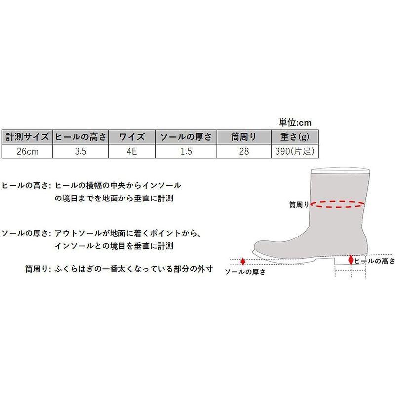 アサヒトップドライ ショートブーツ レインシューズ 防水性 ゴアテックス TDY-3836 メンズ ブラックPB 26.5 cm 4E cm 4E Material ショートブーツ レインシューズ 防水性 ゴアテックス TDY メンズ ブラックPB Heel