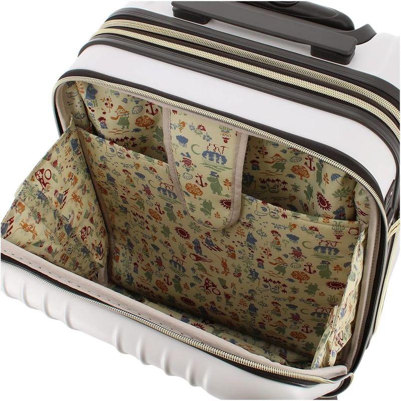 ムーミン スーツケース 49L 46cm 3.35kg MM2-029 ホワイト 35kg スーツケース 49L 46cm MM2 ホワイト 　 cm ファスナーメッシュポケット×1 ×1