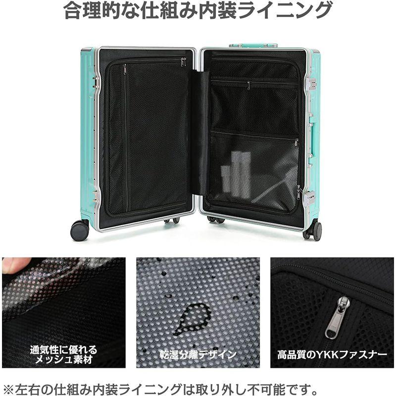 タビトラ スーツケース キャリーケース アルミフレーム 機内持込み TSAロック ダブルキャスター YKKファスナー 大容量 軽量 大型 耐 スーツケース キャリーケース アルミフレーム 機内持込み TSAロック ダブルキャスター YKKファスナー 大容量 軽量 大型 耐
