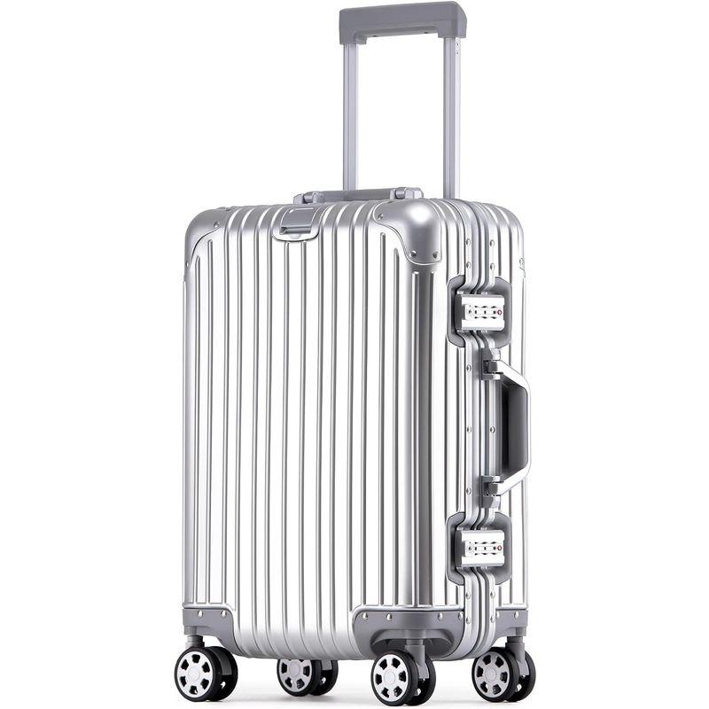 【超美品】 Manatsulife スーツケース キャリーケース アルミフレーム 旅行 ビジネス 出張 耐衝撃 TSAロック 360度回転 フレームタイ 【K1785821443】(11490円)