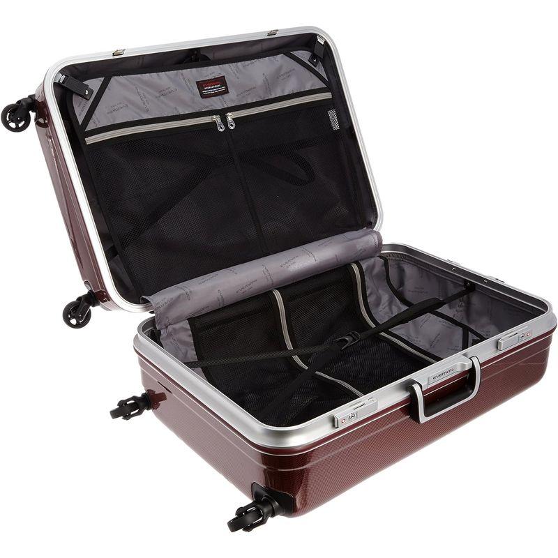 エバウィン 軽量スーツケース Be Light 静音キャスター 82L 63 cm 4.2kg レッドカーボン 軽量スーツケース Be Light 静音キャスター 82L cm 2kg レッドカーボン ポリエステル 表地