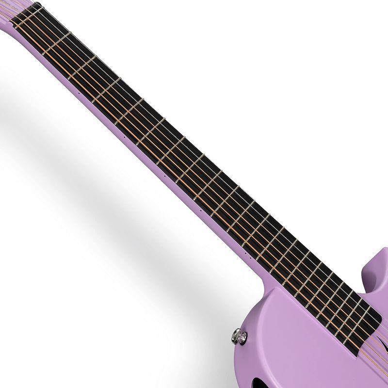 Enya Nova Go アコースティックギター・カーボン一体成型ミニギター初心者キット、ギターケースとギター両方のストラップ付属（パープル Nova Go アコースティックギター カーボン一体成型ミニギター初心者キット ギターケースとギター両方のストラップ付属 パープル