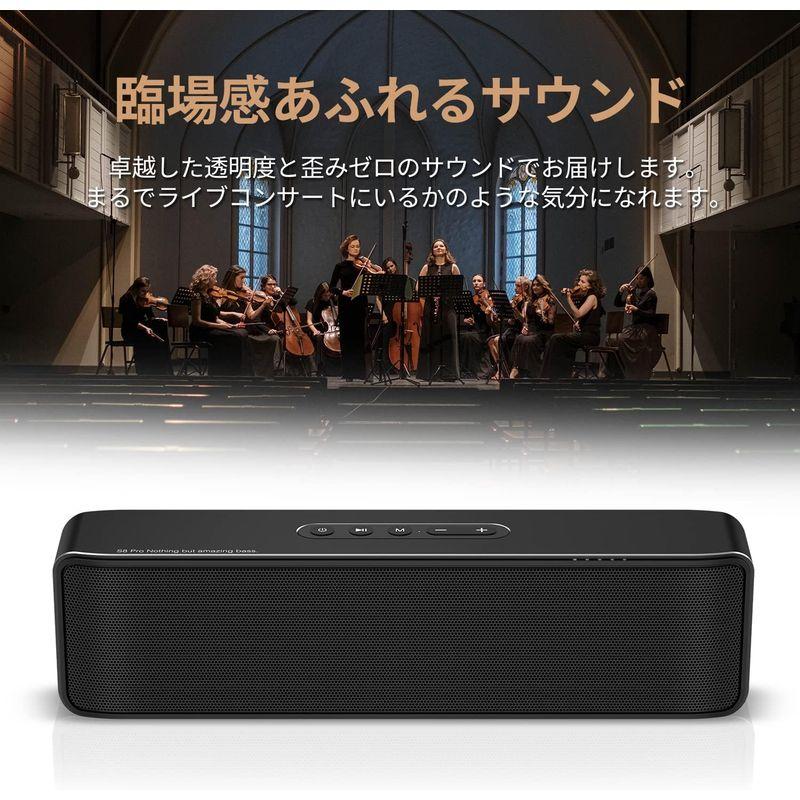 BOGASING S8 Pro Bluetoothスピーカー ポータブルワイヤレススピーカー 大迫力 HiFi音質 大音量 重低音 DSP技 S8 Pro Bluetoothスピーカー ポータブルワイヤレススピーカー 大迫力 HiFi音質 大音量 重低音 DSP技 巨大なステレオ サウンドと 倍の音量を得るには つの 真のサラウンド サウンド体験を作り出します