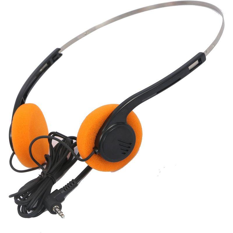 Invent スターロードスタイルウォークマンHi-Fiステレオイヤホンヘッドセット、オレンジ耳パッド スターロードスタイルウォークマンHi Fiステレオイヤホンヘッドセット オレンジ耳パッド