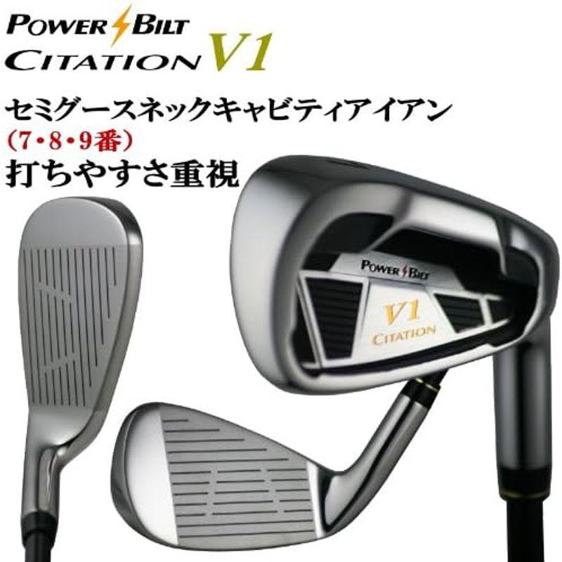 【新品同様 / 希少】 パワービルト CITATION(サイテーション) V1 アイアン 5UI~SW 8本セット R PBCTVI R 【ZYX8000464613】(29179円)