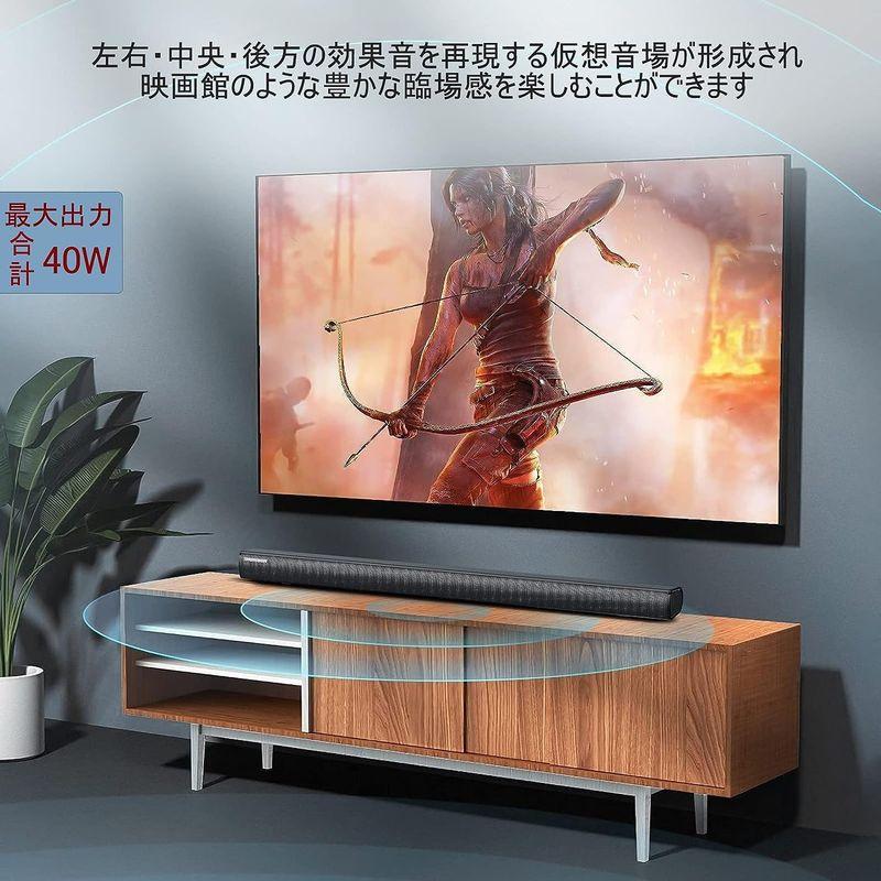 THOMSON サウンドバー テレビ用 2.1CH 重低音3D スピーカー Bluetooth5.0 ホームシアター サブウーファー リモコ サウンドバー テレビ用 1CH 重低音3D スピーカー Bluetooth5 ホームシアター サブウーファー リモコ