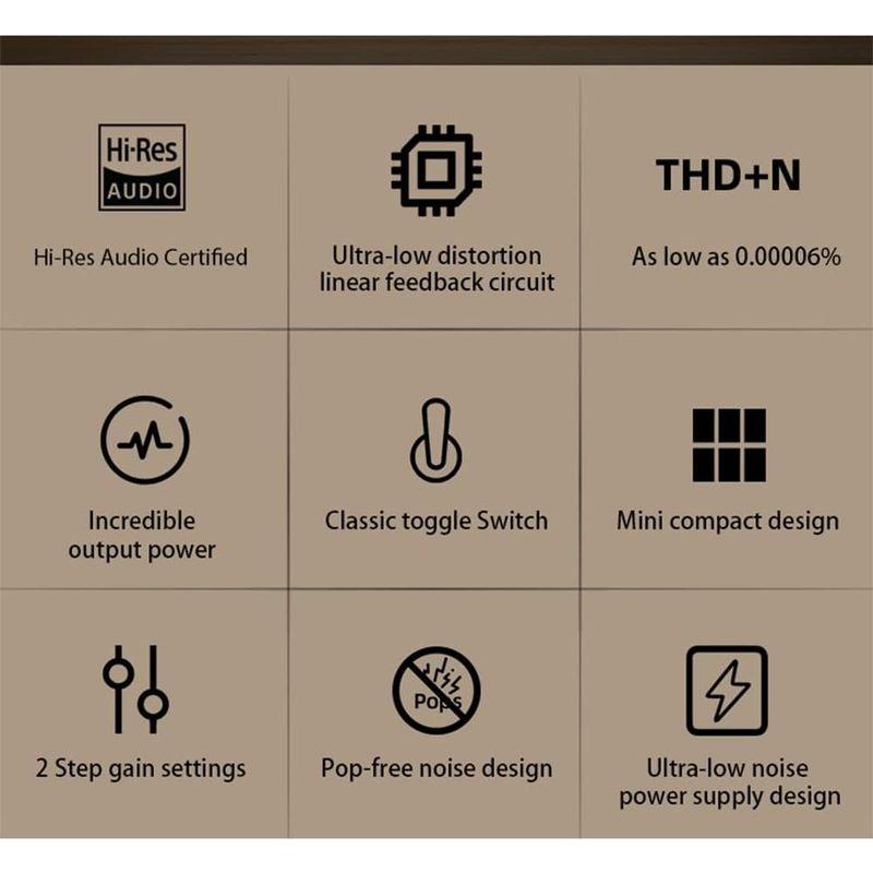 S.M.S.L SH-6 デスクトップ Mini ヘッドフォンアンプ 2ステップゲイン設定 Hi-Resオーディオ AMP 6.35mm R SH デスクトップ Mini ヘッドフォンアンプ 2ステップゲイン設定 Hi Resオーディオ AMP 35mm