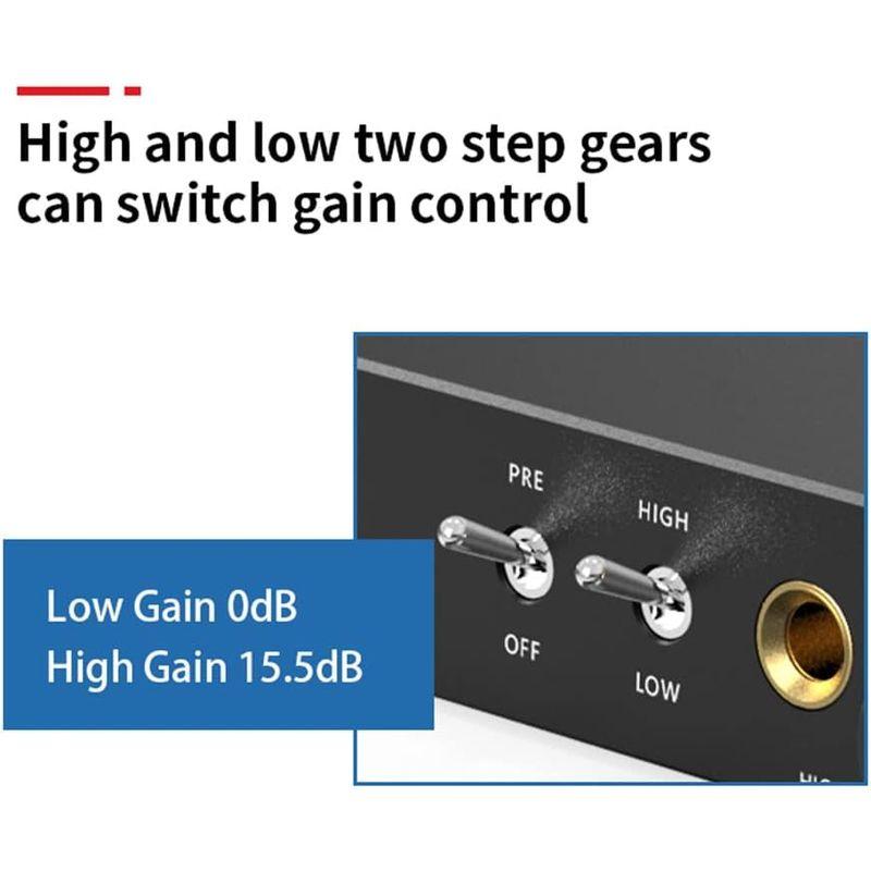 S.M.S.L SH-6 デスクトップ Mini ヘッドフォンアンプ 2ステップゲイン設定 Hi-Resオーディオ AMP 6.35mm R SH デスクトップ Mini ヘッドフォンアンプ 2ステップゲイン設定 Hi Resオーディオ AMP 35mm