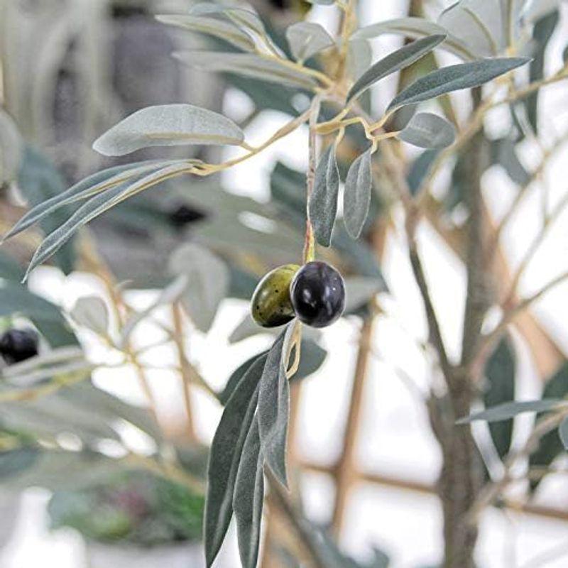 フェイクグリーン 光触媒 造花 人工 観葉植物 造花ドットコム 「オリーブ 高さ120cm 幅60cm 奥行60cm」白丸ポットとヤシの繊維 造花ドットコム 光触媒 造花 人工 観葉植物 オリーブ 高さ120cm 幅60cm 奥行60cm 白丸ポットとヤシの繊維