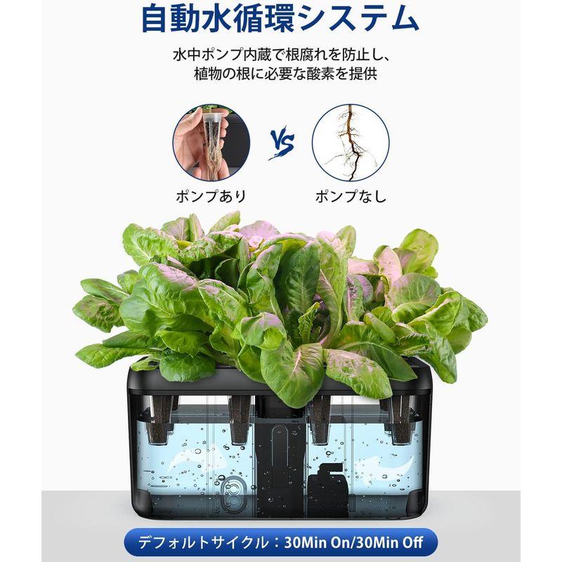 【早い者勝ち！】 iDOO イドー 水耕栽培キット すいこう栽培キット 家庭菜園 室内 水耕栽培 水中ポンプ搭載 同時に8株野菜栽培可能 植物育成LEDライト 【1988130329】(12793円)