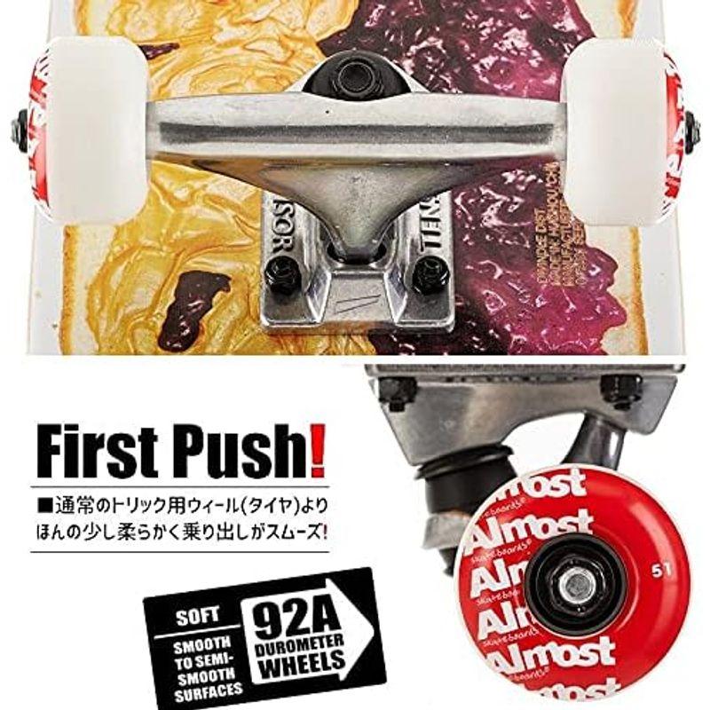 オルモスト ALMOST スケボー コンプリート PB＆J GRAPE MID COMPLETE 92A 7.25インチ NO17 ALMOST スケボー コンプリート PB＆J GRAPE MID COMPLETE 92A 25インチ NO17 　