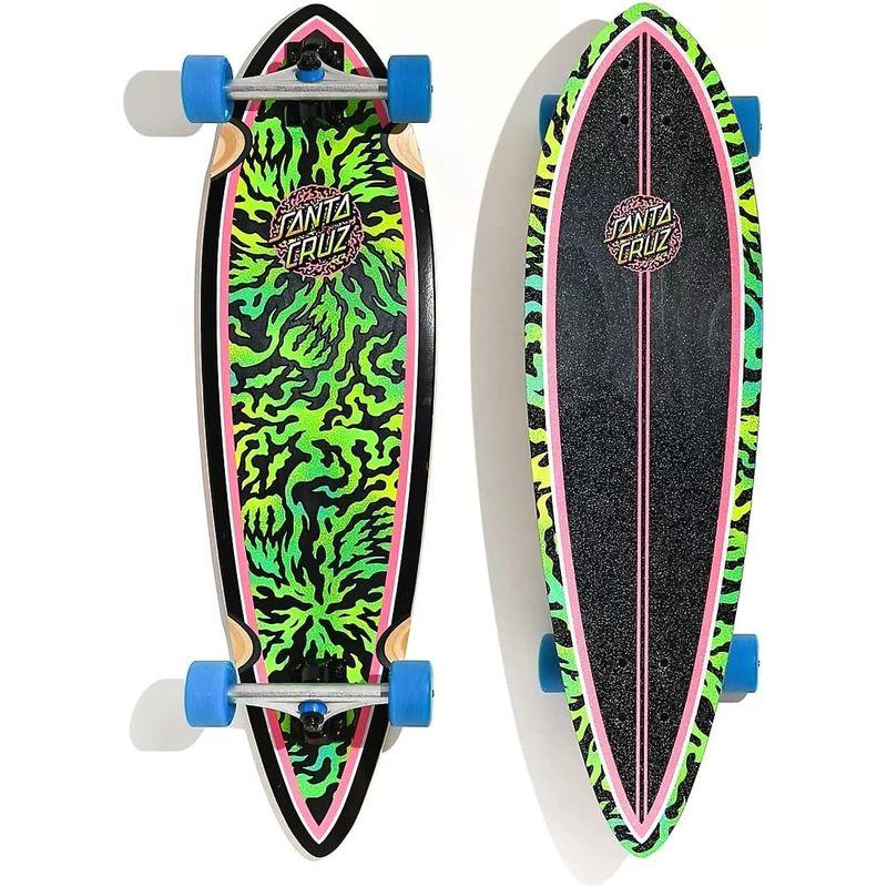 専用出品 Santa Cruz Obscure ドット ピンテール クルーザー スケートボード ピンク/グリーン 33インチx9.2インチ 【CEG7537301798】(27490円)